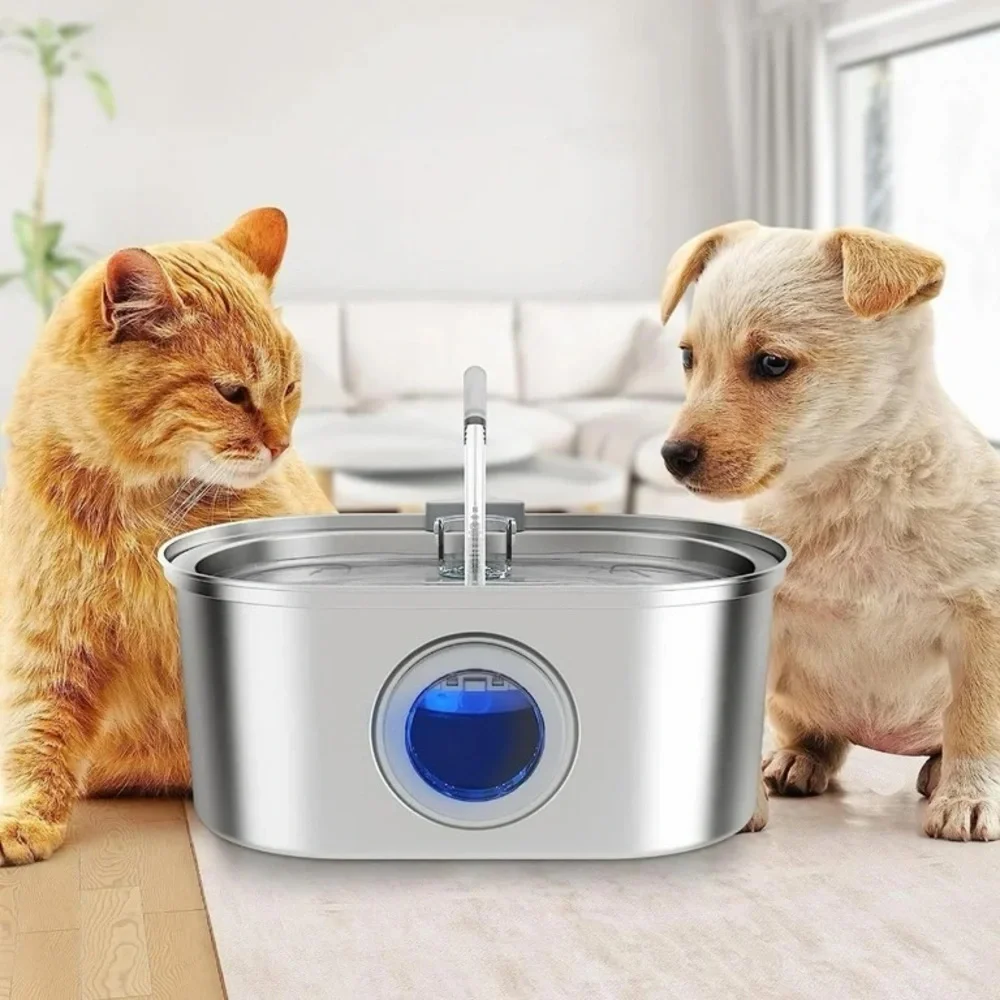 Source Unknown Stainless Steel Pet Water Fountain - Silver